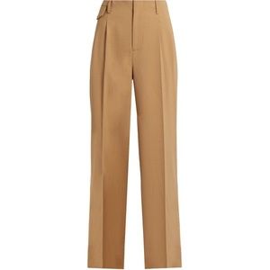 Nili Lotan Camel Wide Leg Trousers